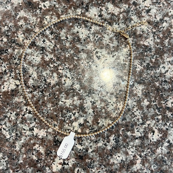 Gold Karen Lazar necklace- tag still on it/dust bag. Adjustable size. $155 orig - Picture 2 of 2